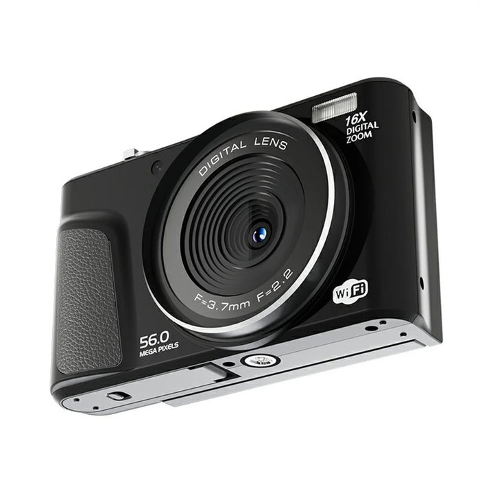 D01 2.8 Inch Flip Screen Portable Digital Camera 16X Zoom HD Photo Video CCD Support WiFi Transfer - Black - 3