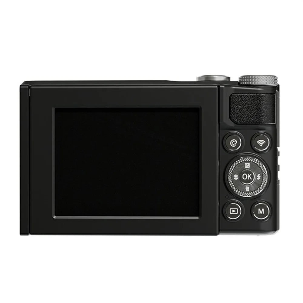D01 2.8 Inch Flip Screen Portable Digital Camera 16X Zoom HD Photo Video CCD Support WiFi Transfer, with 32GB Card + Card Reader - Black - 4