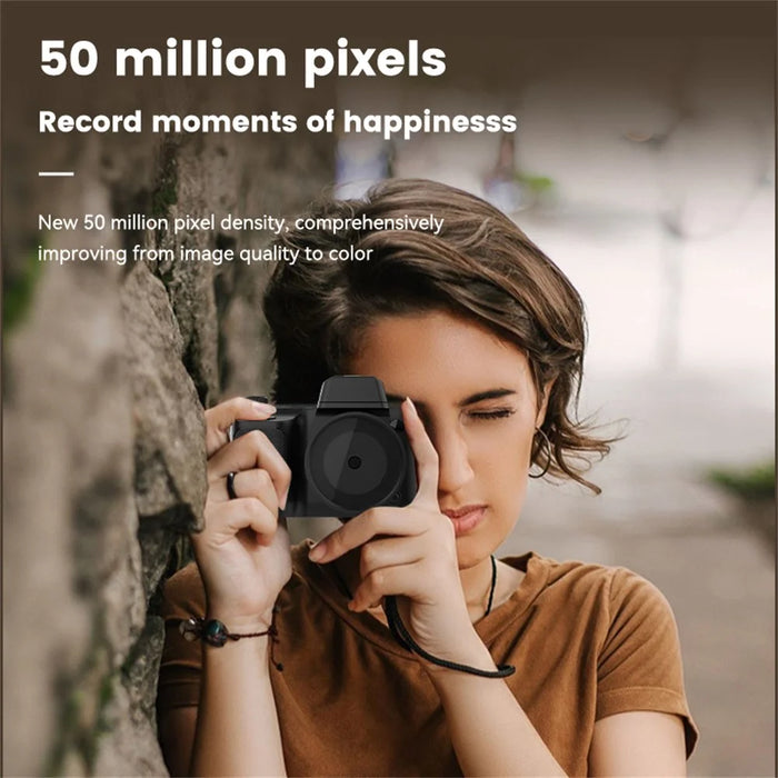 Y5000 Digital Camera 16x Zoom 4K Video 50MP Rotating Screen for Students / Travel Compact Mirrorless DSLR - 3