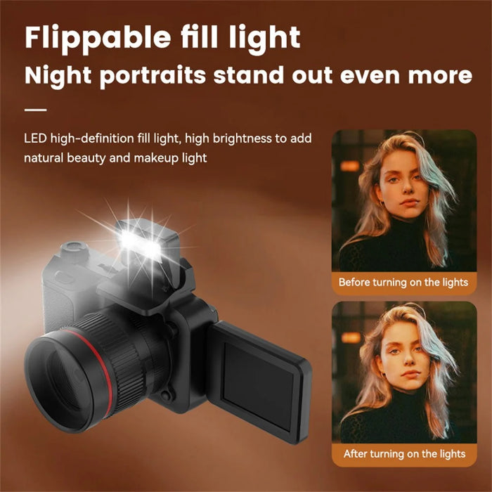 Y5000 Digital Camera 16x Zoom 4K Video 50MP Rotating Screen for Students / Travel Compact Mirrorless DSLR - 5