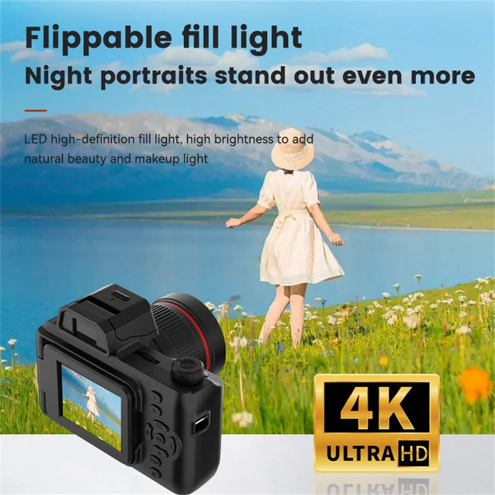 Y5000 Digital Camera 16x Zoom 4K Video 50MP Rotating Screen for Students / Travel Compact Mirrorless DSLR - 6