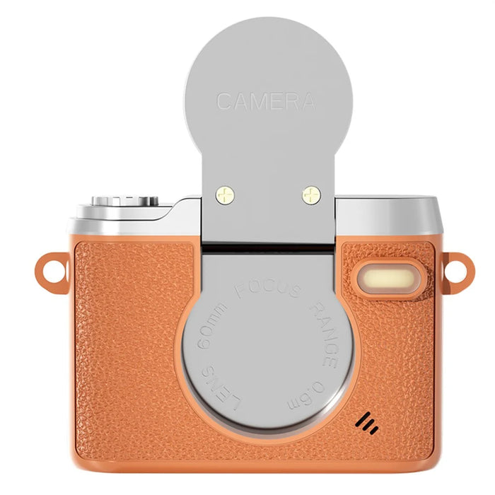 Y7000 Retro Design Digital Camera 1080P HD Mini Compact Camera with Flip Lens for Students - Brown - 2