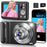 DC309X 6X Optical Zoom Digital Camera with 32GB Memory Card HD Mini Dual Lens Camera for Students  /  Selfie Photography - Black  /  US Plug - 1