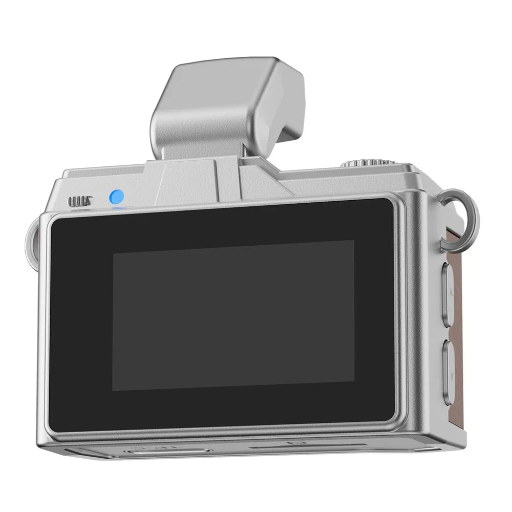 S151 0.96 inch IPS Color Screen Mini Camera with 64G Memory Card / LED Fill Light Pendant Necklace Design Lightweight Camera - Khaki - 5