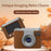 DM20 Auto Focus Mini Digital Camera 1.47 Inch HD Screen Flip Lens Video Recording CCD for Students - Brown - 3
