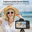 WD100-4K 4K Digital Camera 75MP 20X Optical Zoom 4.0 inch Touchscreen Mirrorless Camera High Definition - Black - 4