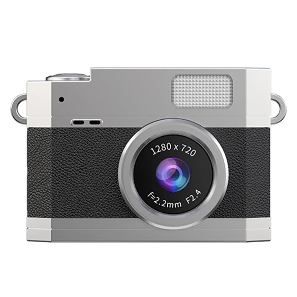 LK-026 Mini Digital Camera 0.96 Inch Flip Screen Retro Thumb Size HD Video Recording CCD - Black - 2