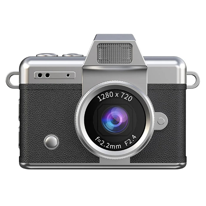 LK-027 Mini Retro Thumb Camera 1.47 Inch Flip Screen Digital Camera HD Video Recording CCD - Black - 2