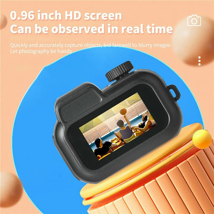 Y3000S 0.96 inch Retro Digital Camera HD Mini CCD Portable Thumb Camera - Black - 6