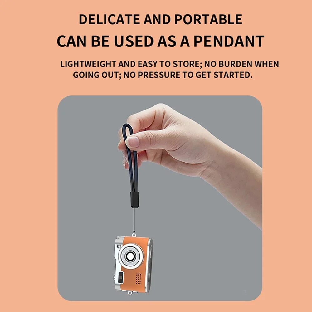 DC26 64MP 1080P 0.96 inch Mini Retro CCD HD Digital Camera Portable Travel Photography - Orange - 6