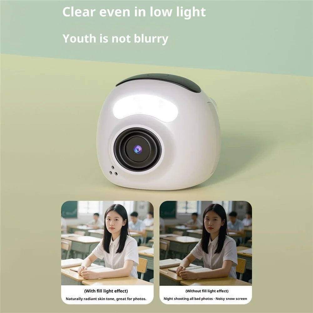 VLOG K15 1080P 1.47 inch Screen Thumb Camera OTG Quick Storage Multi Filter Thumb Digital Camera - White - 5