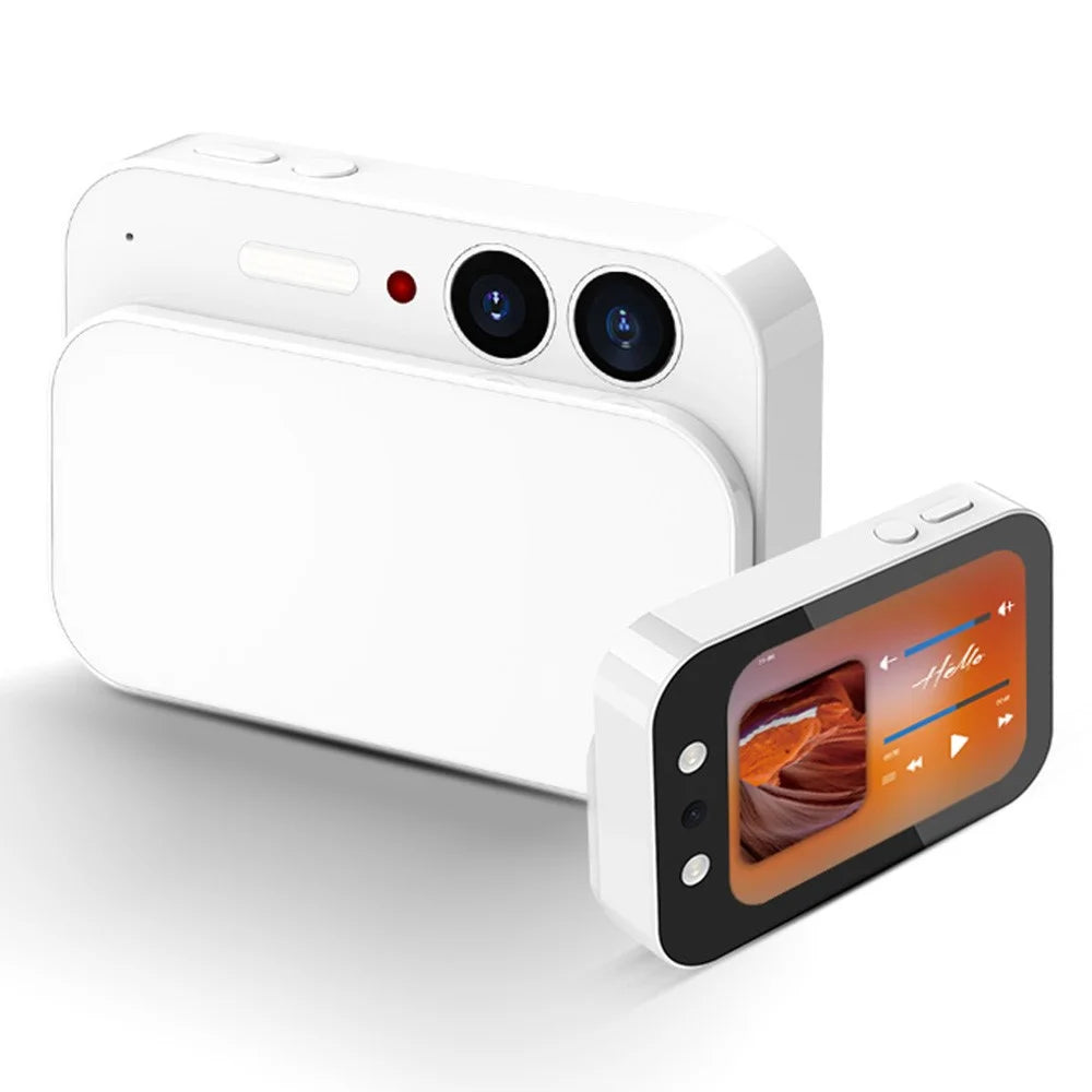 DC107 Sliding Cover 2.8 Inch Touchscreen 4K CCD Camera High Definition Digital Camera with Beauty Filter - White - 1