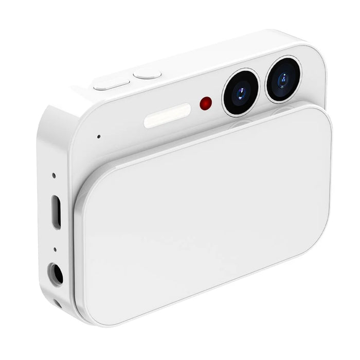 DC107 Sliding Cover 2.8 Inch Touchscreen 4K CCD Camera High Definition Digital Camera with Beauty Filter - White - 3