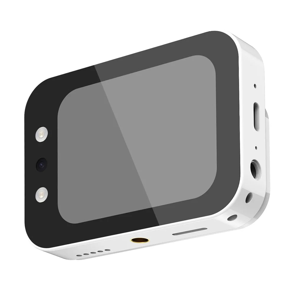 DC107 Sliding Cover 2.8 Inch Touchscreen 4K CCD Camera High Definition Digital Camera with Beauty Filter, with 32GB Card - White - 4