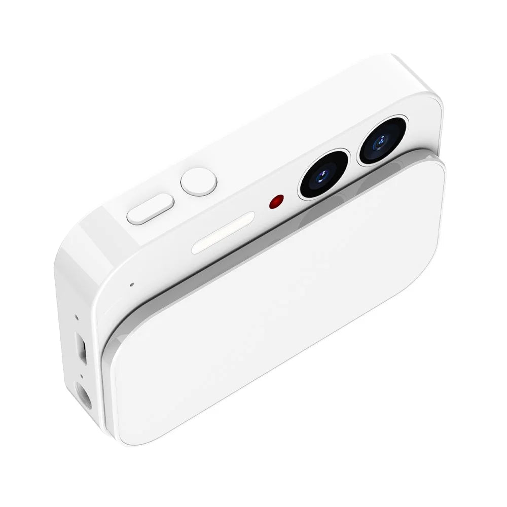 DC107 Sliding Cover 2.8 Inch Touchscreen 4K CCD Camera High Definition Digital Camera with Beauty Filter, with 32GB Card - White - 6