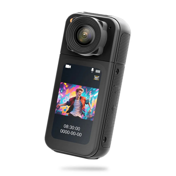 S83 1080P Magnetic Thumb Camera 1.47 inch IPS Screen Mini Cam with 180° Rotating Lens - Black - 1