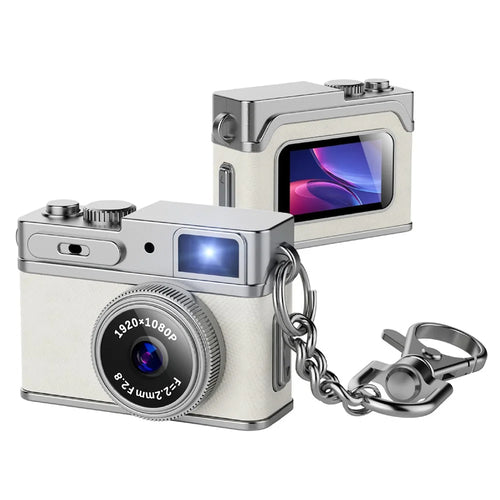 G1 0.96 Inch TFT Screen Portable Digital Camera 1080P HD Video Thumb Size CCD Mini Camcorder - White - 1