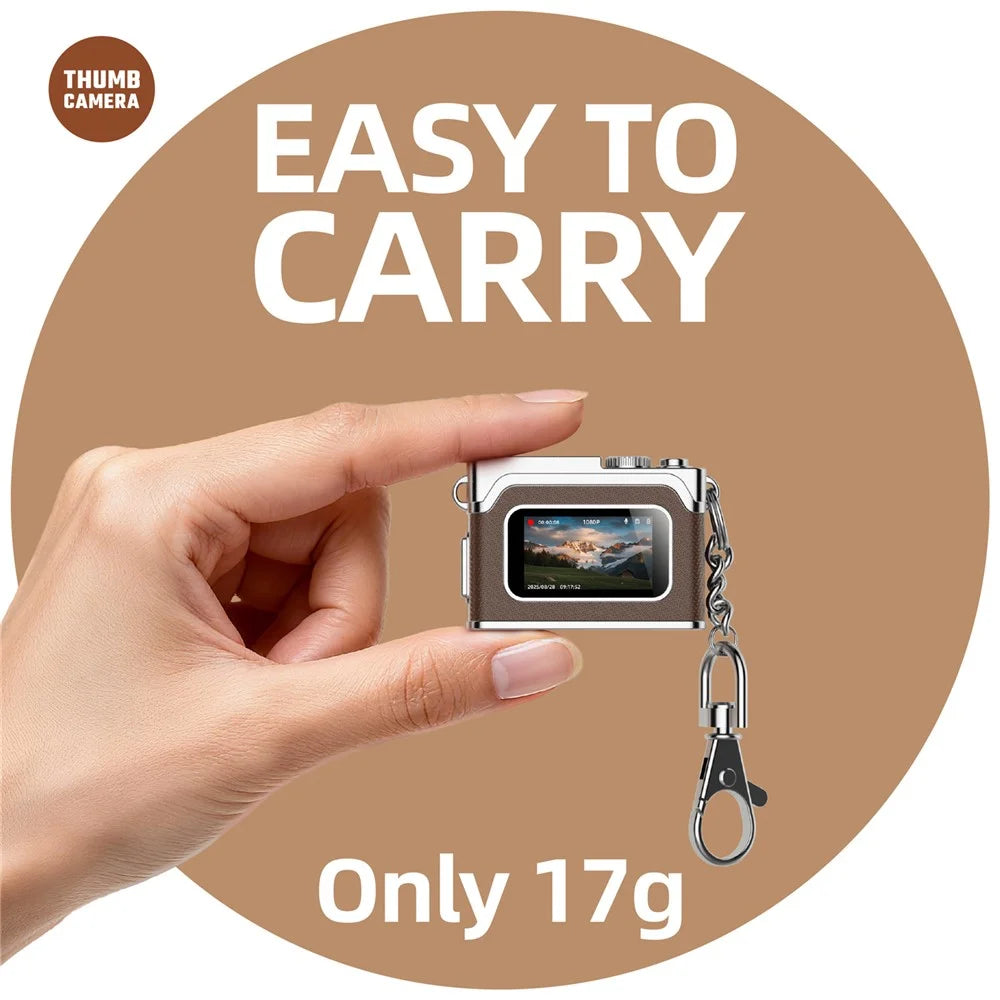 G1 0.96 Inch TFT Screen Portable Digital Camera 1080P HD Video Thumb Size CCD Mini Camcorder - White - 6