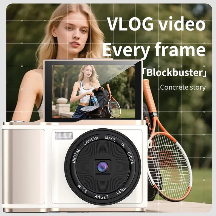 LK-010 3 inch 1080P Flip Screen Digital Camera HD Photo Video Recording CCD Sensor - Black - 7