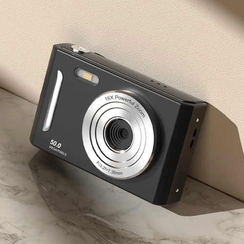 M26 2.4 Inch Screen 50MP Portable Digital Camera 16X Zoom 1080P HD Video Recorder CCD - Black - 1