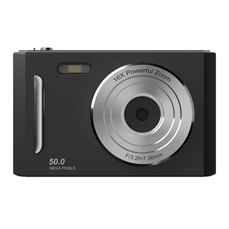 M26 2.4 Inch Screen 50MP Portable Digital Camera 16X Zoom 1080P HD Video Recorder CCD - Black - 2