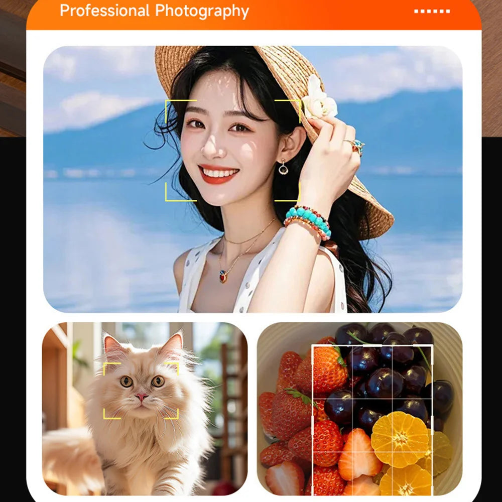 M26 2.4 Inch Screen 50MP Portable Digital Camera 16X Zoom 1080P HD Video Recorder CCD - Black - 5
