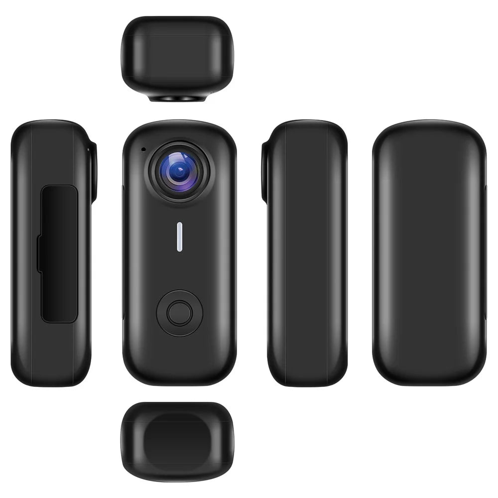 D100 Retro Sports Camera Actual Resolution 720P Outdoor Portable Recorder 120° Wide Angle Action Camera for Outdoor Travel - Black - 6