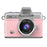 LK-027 Mini Retro Thumb Camera 1.47 Inch Flip Screen Digital Camera HD Video Recording CCD, with 32GB Card + Card Reader - Pink - 2