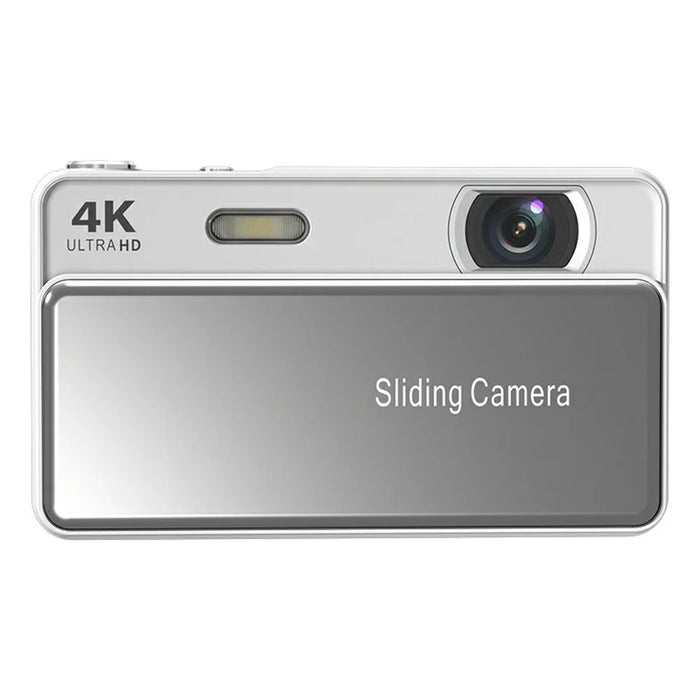 M15 2.8 inch 4K HD Slide Cover CCD Digital Camera 16X Zoom Camera AF Auto Focus with Fill Light - White - 1