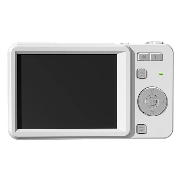 M15 2.8 inch 4K HD Slide Cover CCD Digital Camera 16X Zoom Camera AF Auto Focus with Fill Light - White - 2