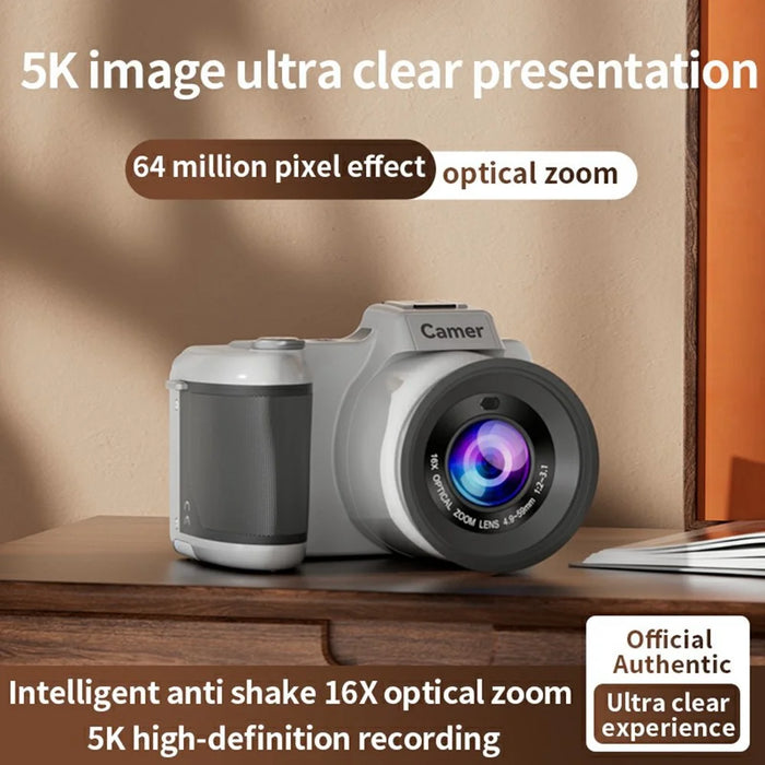 M29 2.8 inch 5K Digital Camera 16X Zoom Anti-Shake Video Camera AF Auto Focus for Beginners - Red - 4