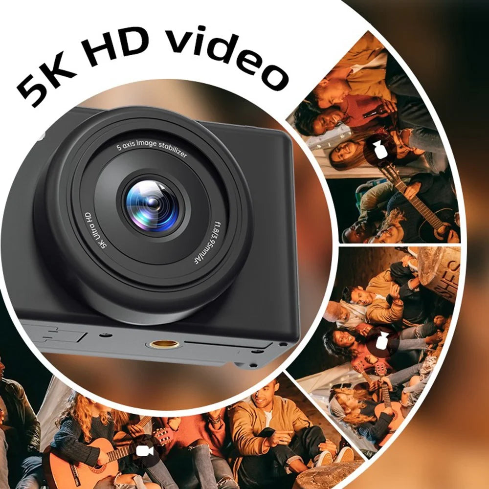 FC003 2.8 Inch IPS Digital Camera 1200W HD CCD Camera with WiFi 18X Zoom for Photography  /  Videography - Black - 3