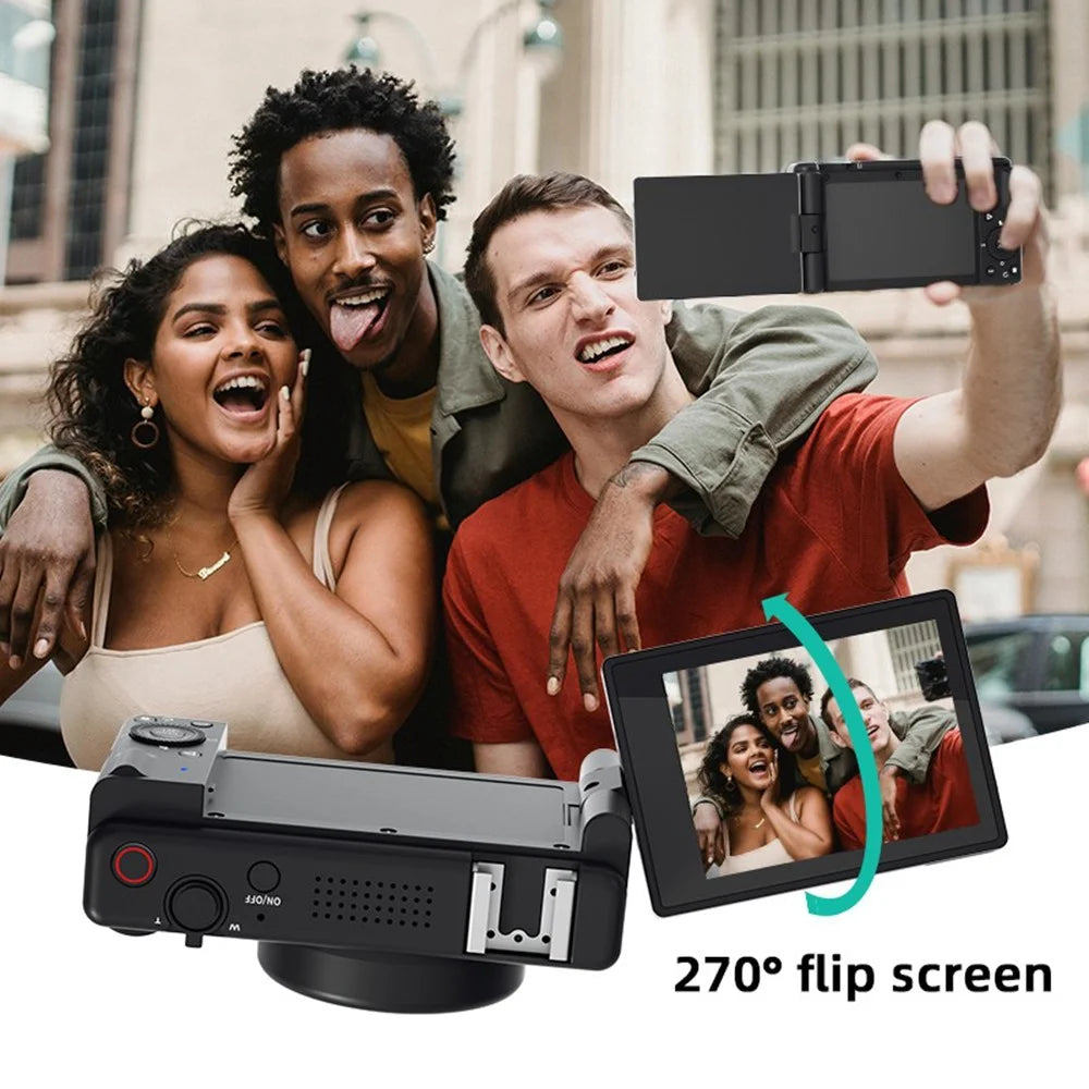 FC003 2.8 Inch IPS Digital Camera 1200W HD CCD Camera with WiFi 18X Zoom for Photography  /  Videography - Black - 7