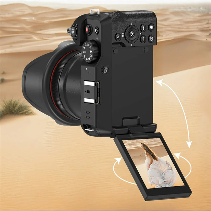 ORDRO G650 12X Optical Zoom Digital Camera 2.8 Inch Flip Screen 5K Video Recorder Built-in LED Fill Light - 4