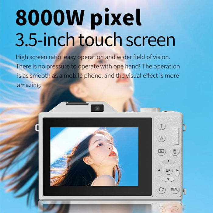 ORDRO Q3 3.5 Inch Touchscreen Digital Camcorder Dual Lens 18x Digital Zoom HD Video Recorder CCD - White - 6