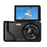A65 3.0 inch 18X Digital Zoom Flip Screen Mirrorless Camera 20MP Student CCD Digital Camera with External Lens - Black - 1