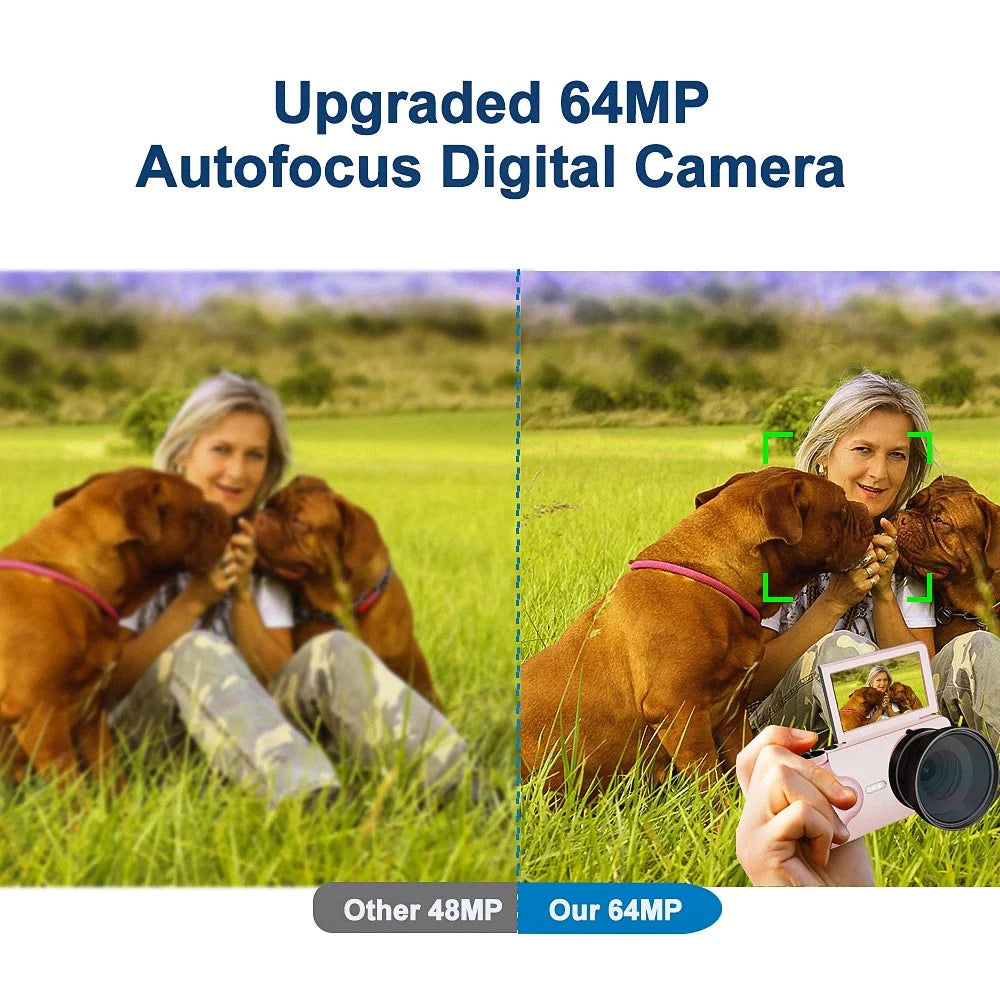 A66 3.0 inch 180° Flip Screen CCD Camera 20MP 18X Digital Zoom Student Mirrorless Camera with 4K Video Recording, without External Lens - White - 5