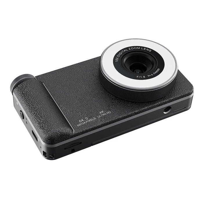 A67B 20MP True Pixels CCD Digital Camera 3.0 inch IPS Flip Screen Camera with 4K Video and 18X Digital Zoom - Black - 2