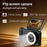 A67B 20MP True Pixels CCD Digital Camera 3.0 inch IPS Flip Screen Camera with 4K Video and 18X Digital Zoom - Black - 4