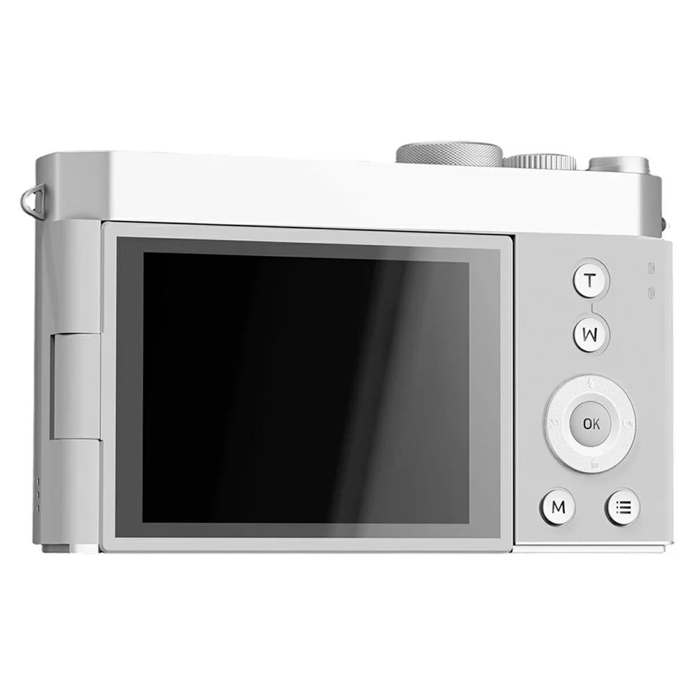 Y06 2.8 inch Flip Screen Student Retro CCD Digital Camera 16X Digital Zoom HD Photo Video Camera with LED Fill Light for Outdoor Travel - White - 3