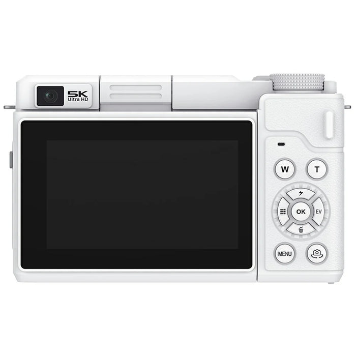 X7 3.0 Inch Flip Screen WiFi Digital Camera 5K HD Dual Lens 18X Digital Zoom Video Recording Cam - Silver - 2