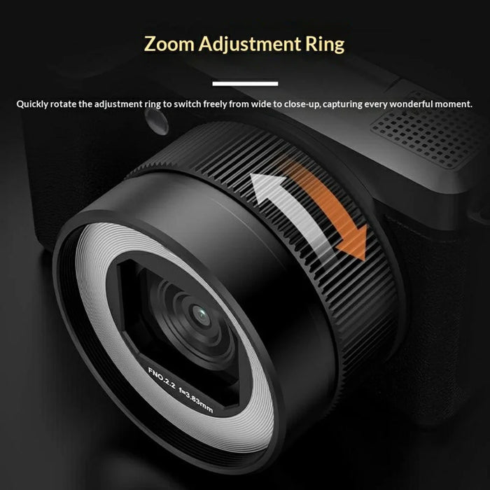 X7 3.0 Inch Flip Screen WiFi Digital Camera 5K HD Dual Lens 18X Digital Zoom Video Recording Cam - Silver - 5