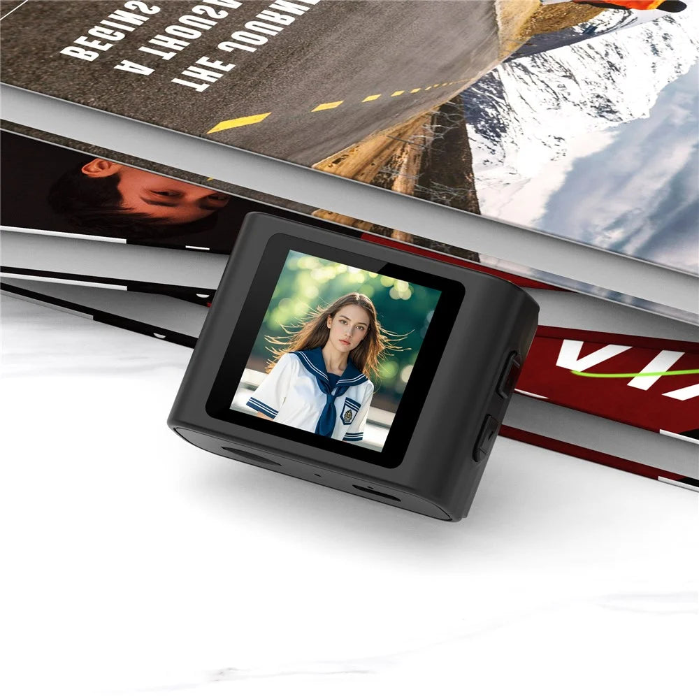 AC07 1.54 Inch HD Screen Camera CCD Video Recording Thumb Camera Mini Digital Camcorder Support WiFi Transfer - Black - 4