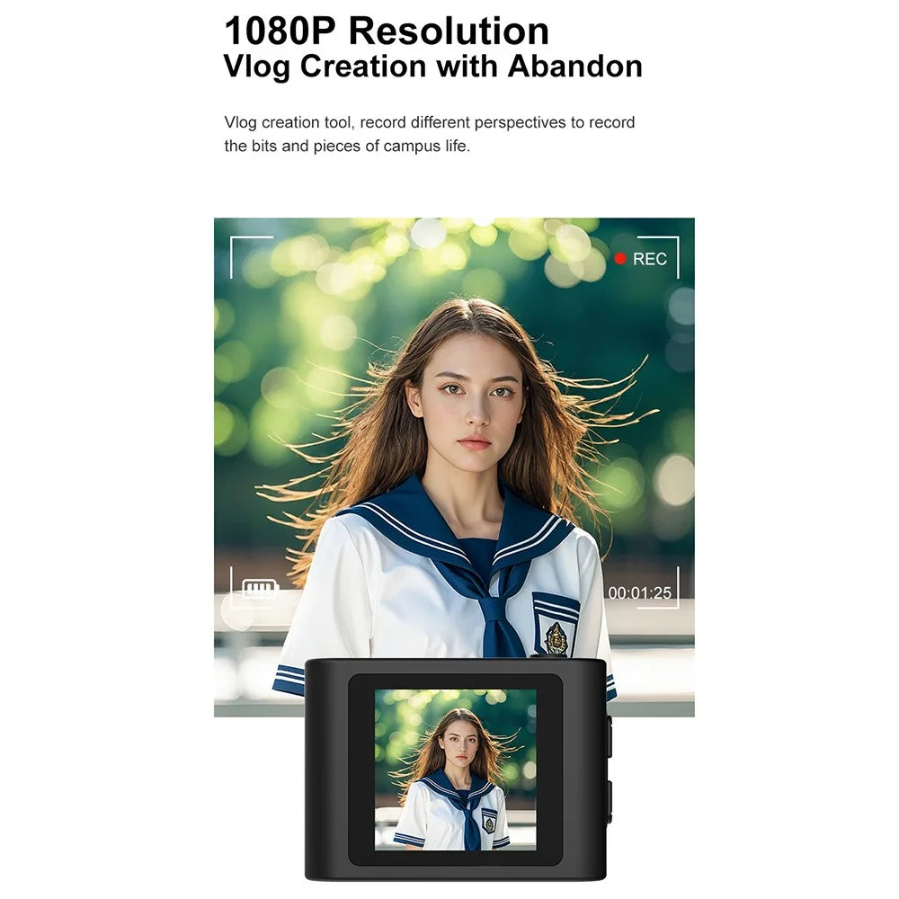 AC07 1.54 Inch HD Screen Camera CCD Video Recording Thumb Camera Mini Digital Camcorder Support WiFi Transfer - Black - 5