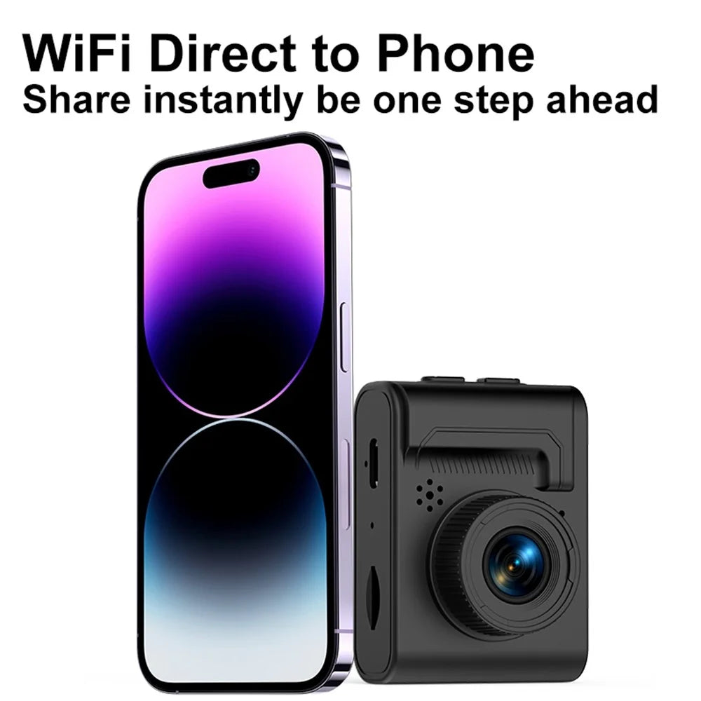 AC07 1.54 Inch HD Screen Camera CCD Video Recording Thumb Camera Mini Digital Camcorder Support WiFi Transfer - Black - 6