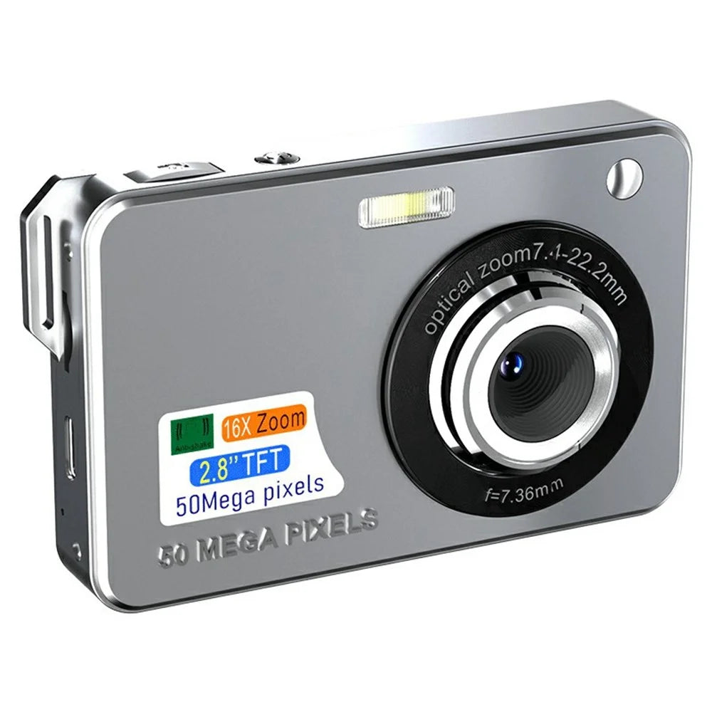 X800 2.8 Inch HD Digital Camera CCD Video Recording for Photo Taking - Silver - 1
