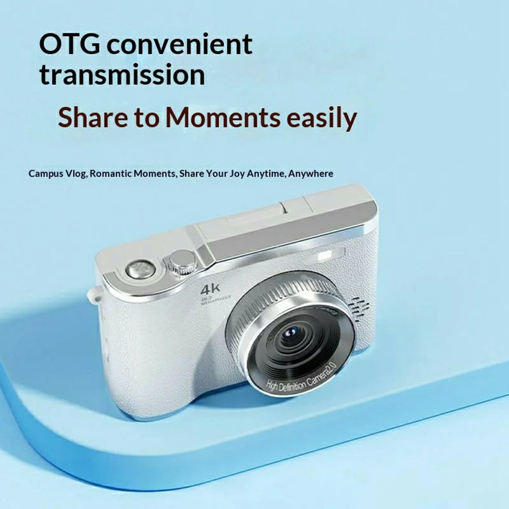 X18 2.4 Inch Flip Screen Digital Camera HD Video Recording CCD 16x Digital Zoom Camcorder - White - 7