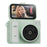 S162 Mini Camera with Flip Screen 2K Ultra HD Video 1.47 Inch IPS Display Built-in Flash 180mAH Battery - Green - 1