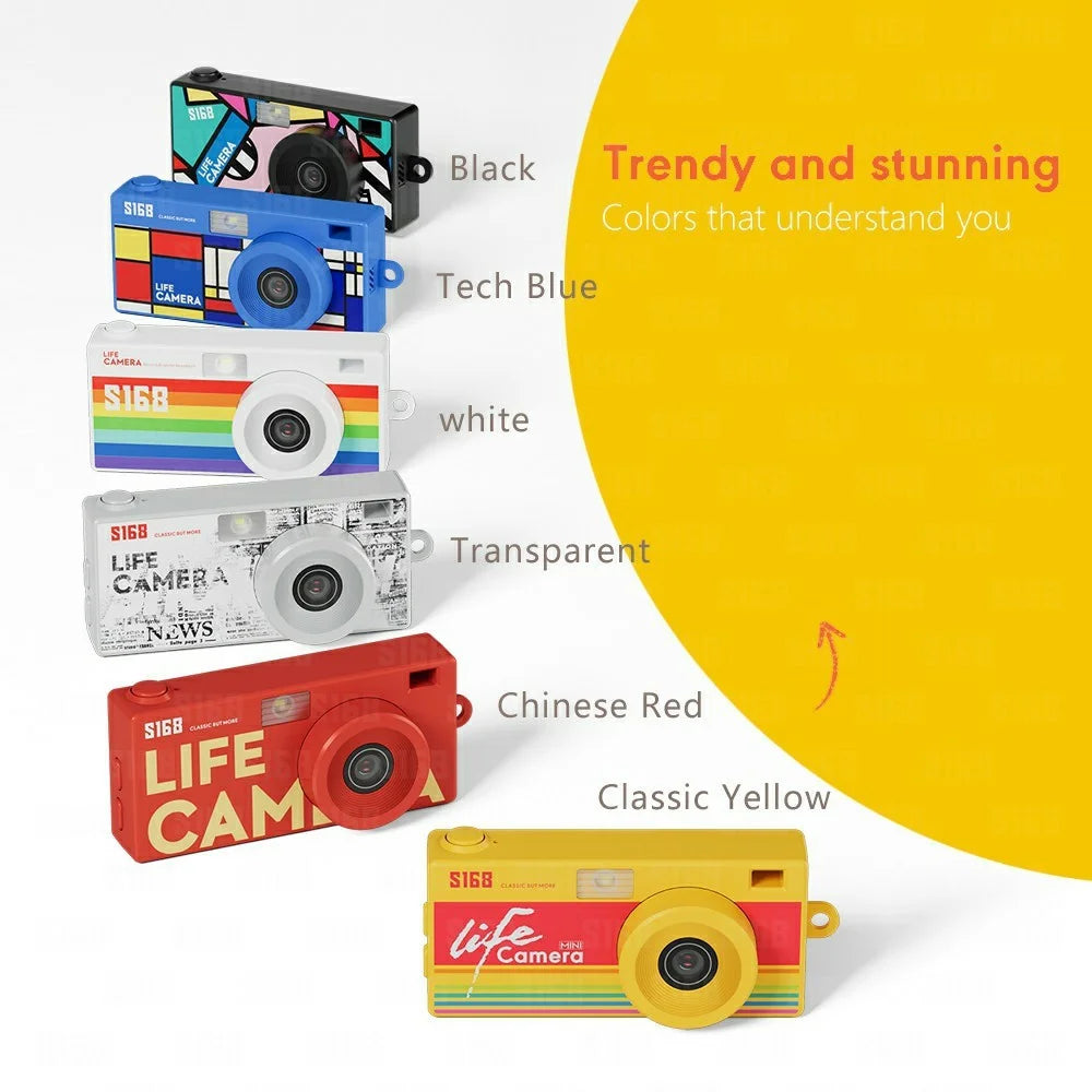 S168 1.47 Inch 2K HD Mini Digital Camera CCD Thumb Camera with Flash Light Loop Recording - Transparent - 3