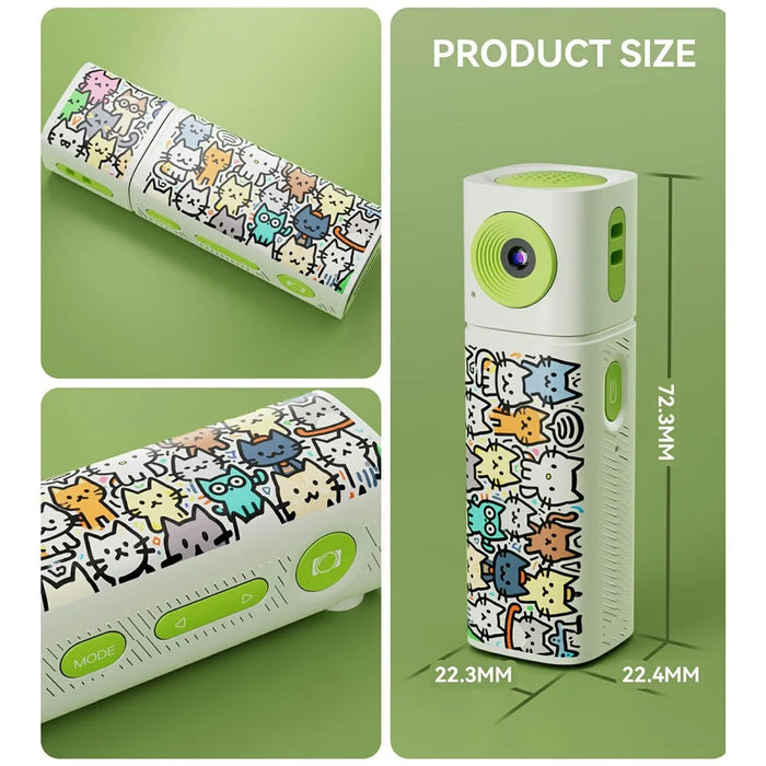 G10 Mini Camera 0.96 Inch TFT LCD Screen 2K HD Video Recorder with 230 Degree Rotatable Lens Portable Keychain Camera - White - 7